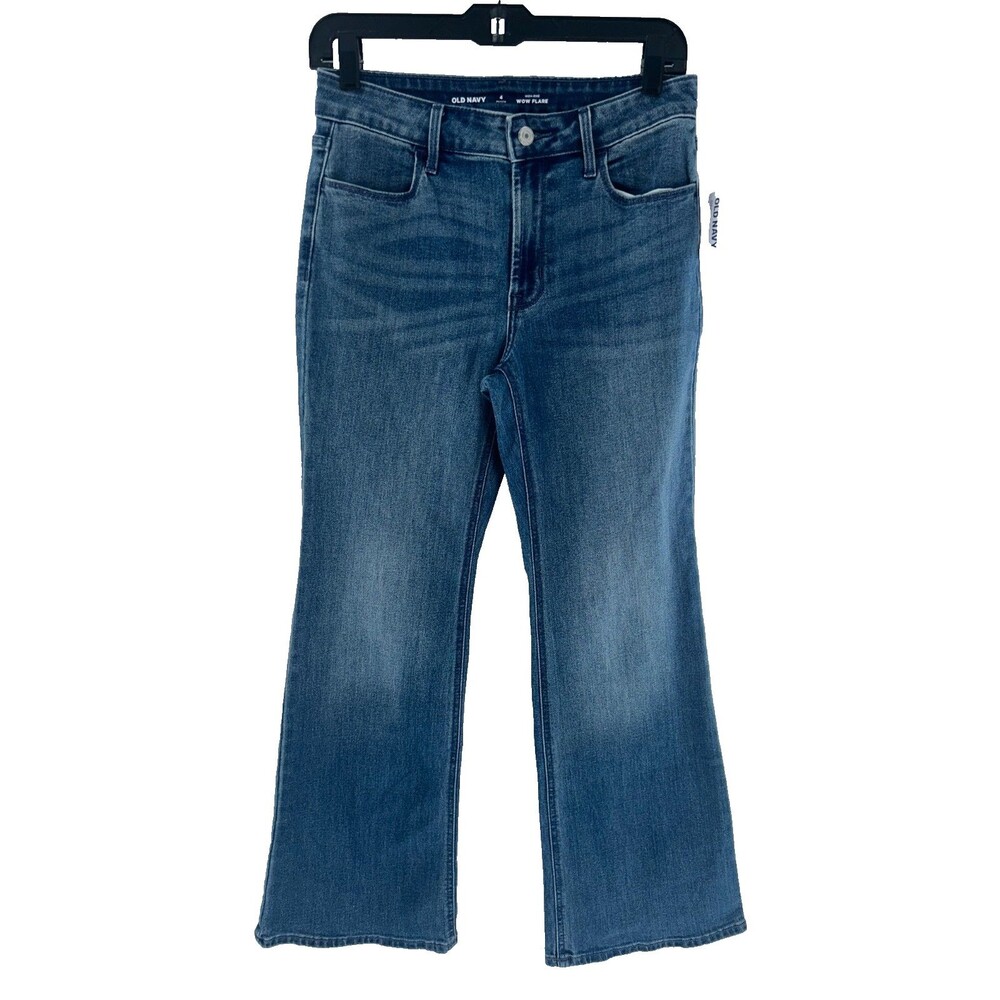 Women's Old Navy Hise Rise Wow Flare Jeans Size 4P